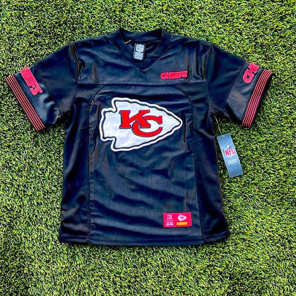 Kanas City Chiefs Black Jersey AFC NFL Team Apparel Patrick Mahomes Travis Kelce - Picture 8 of 8